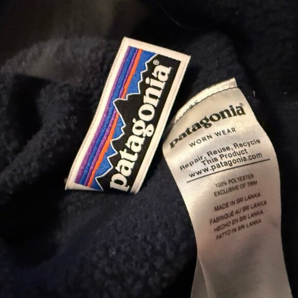 Patagonia Ladies Dark Blue Better Sweater zip up jacket XL two pockets inside - Picture 6 of 7